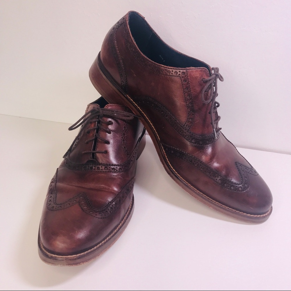 Cole Haan Brown Wingtip Oxfords